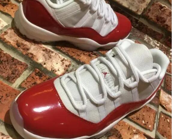 cheap real jordans -Retro Air Jordan 11 Low White Red online