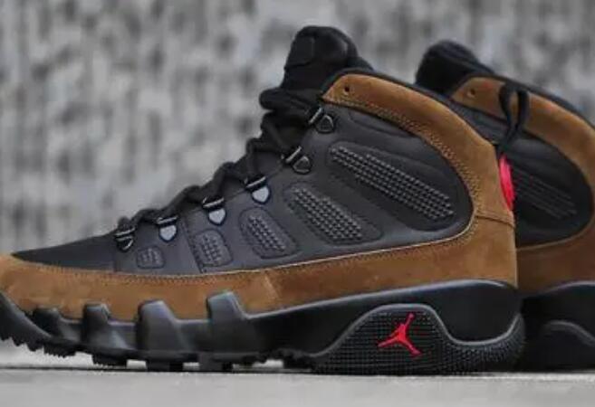 Cheap Standard Air Jordan 9 Olive Brown Black for sale