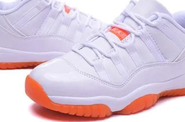 Retro Air Jordan 11 Green White Orange Men for sale