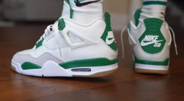 about the SB x Air Jordan 4 “Pine Green” footwear