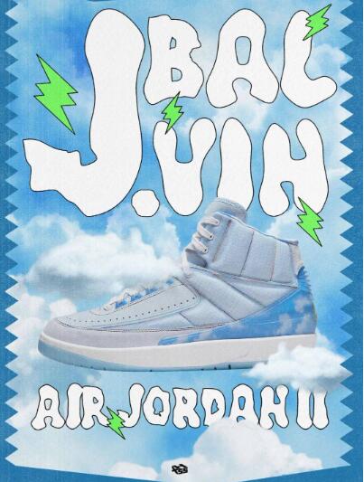 Balvin x Air Jordan 2 Retro High SP Celestine blue